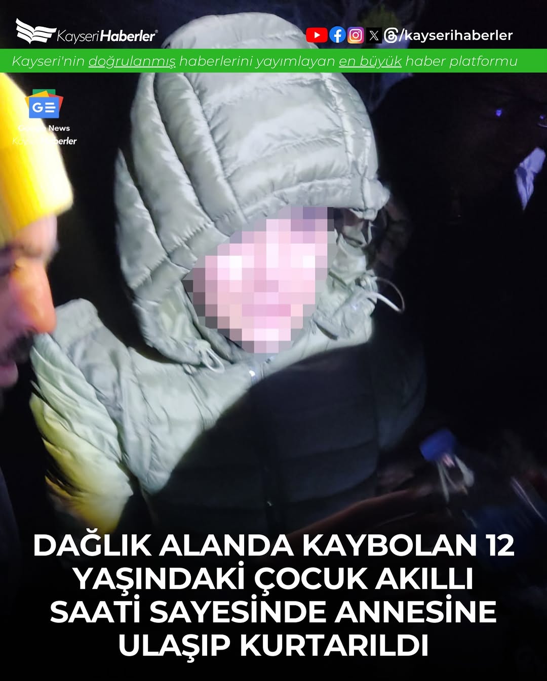 Isparta'da Kaybolan 12 Yaşındaki Çocuk Akıllı Saati Sayesinde Kurtarıldı