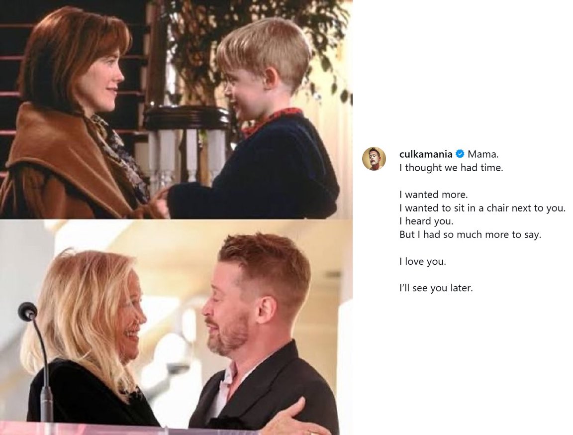 Macaulay Culkin, Evde Tek Başına Filmindeki Annesi Catherine O'Hara'ya Duygusal Veda Etti