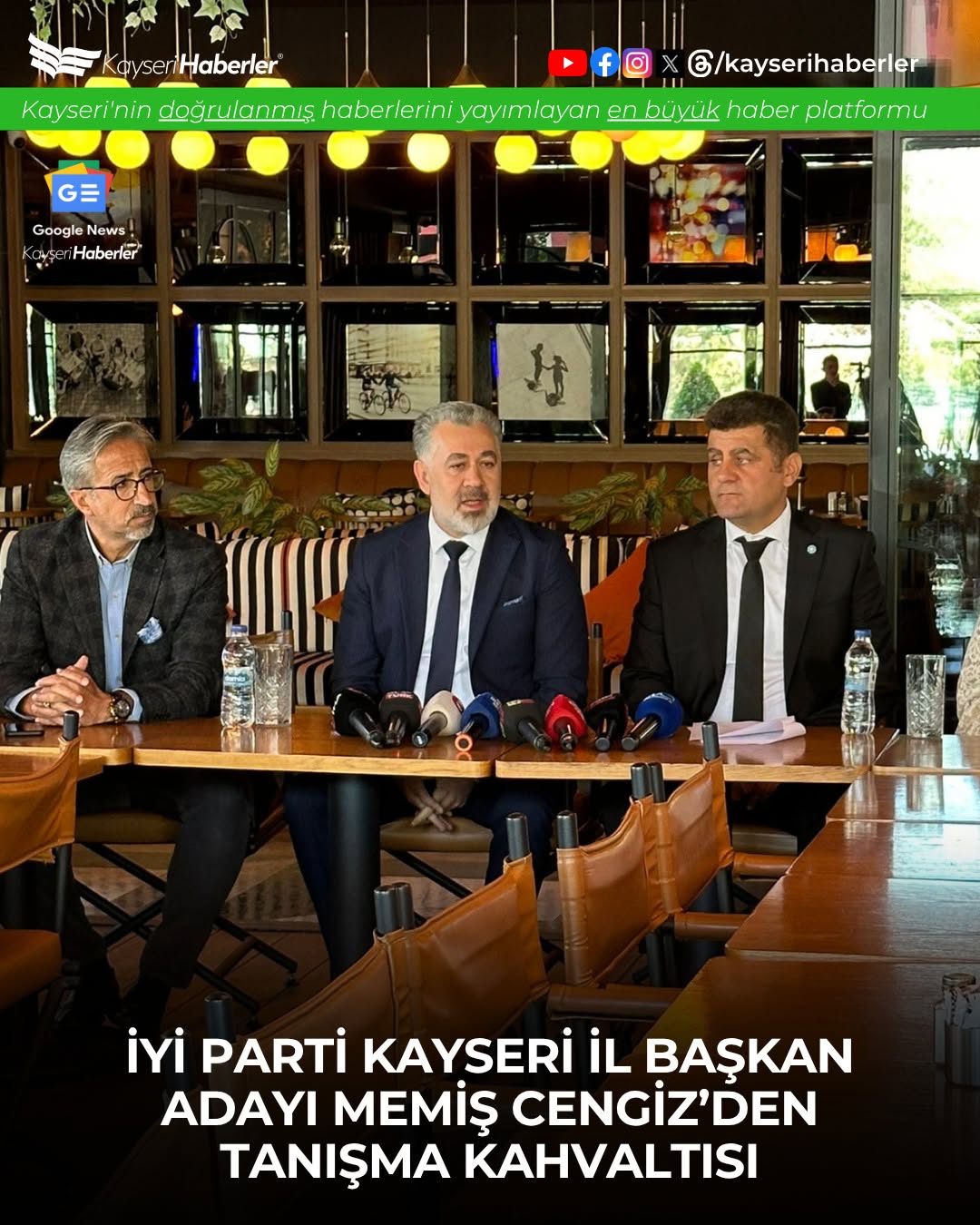 İYİ Parti Kayseri İl Başkanlığı Seçiminde Memiş Cengiz Adaylığını Açıkladı