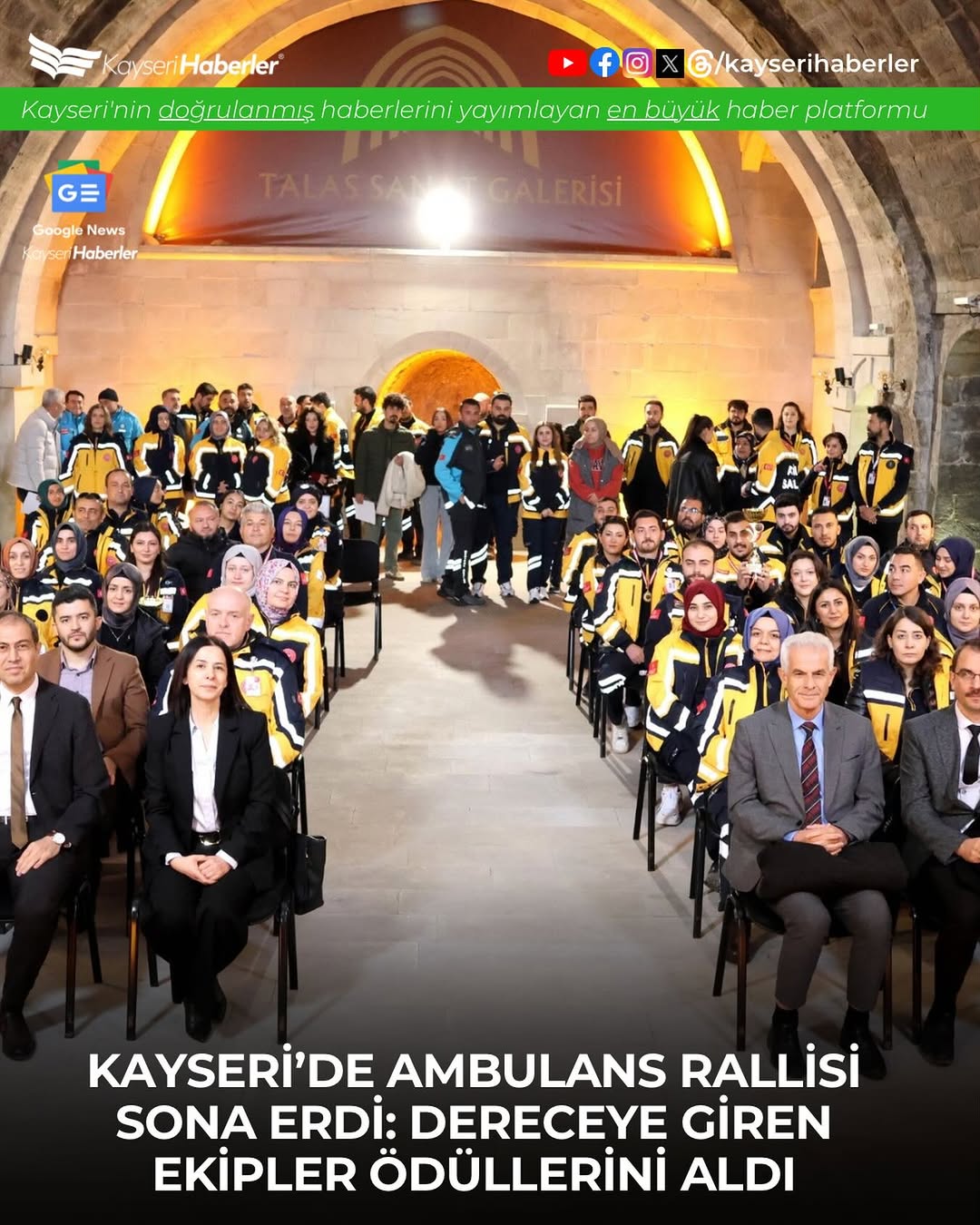 Kayseri'de Ambulans Rallisi Heyecanı: Şampiyon Yahyalı 3 Nolu İstasyon Oldu