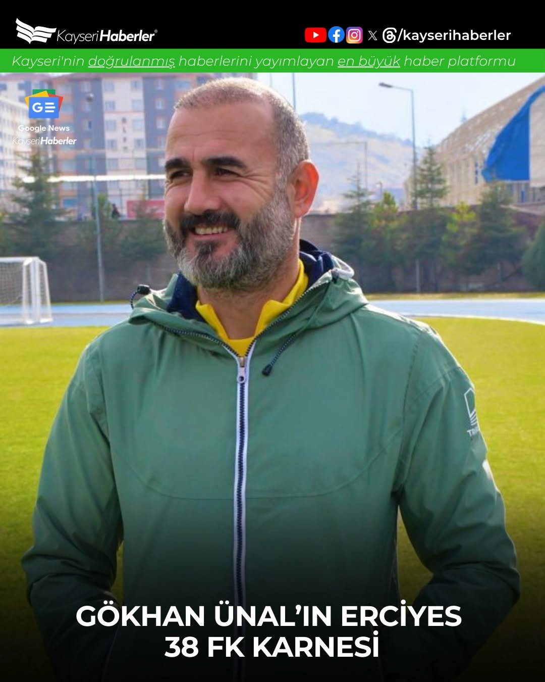 Erciyes 38 FK, Teknik Direktör Gökhan Ünal ile Yollarını Ayırdı