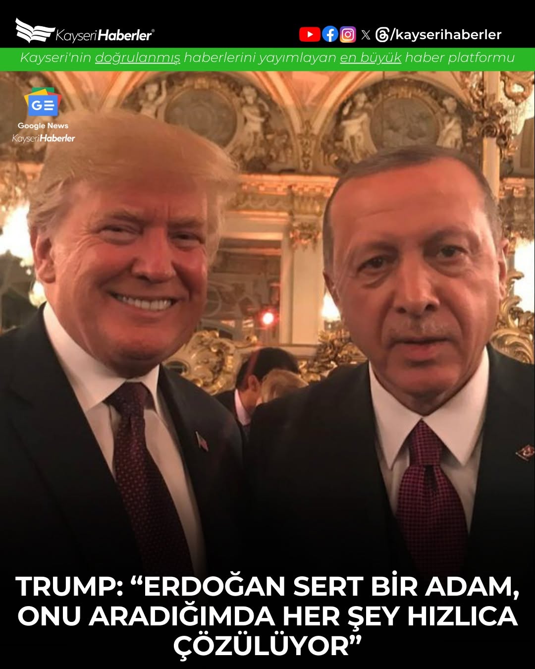 Trump'tan Erdoğan Yorumu: