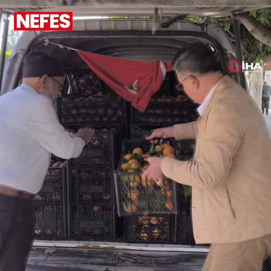 75 Yaşındaki Muhammet Yılmaz, Mehmetçik İçin Hatay'dan Mandalina Taşıyor