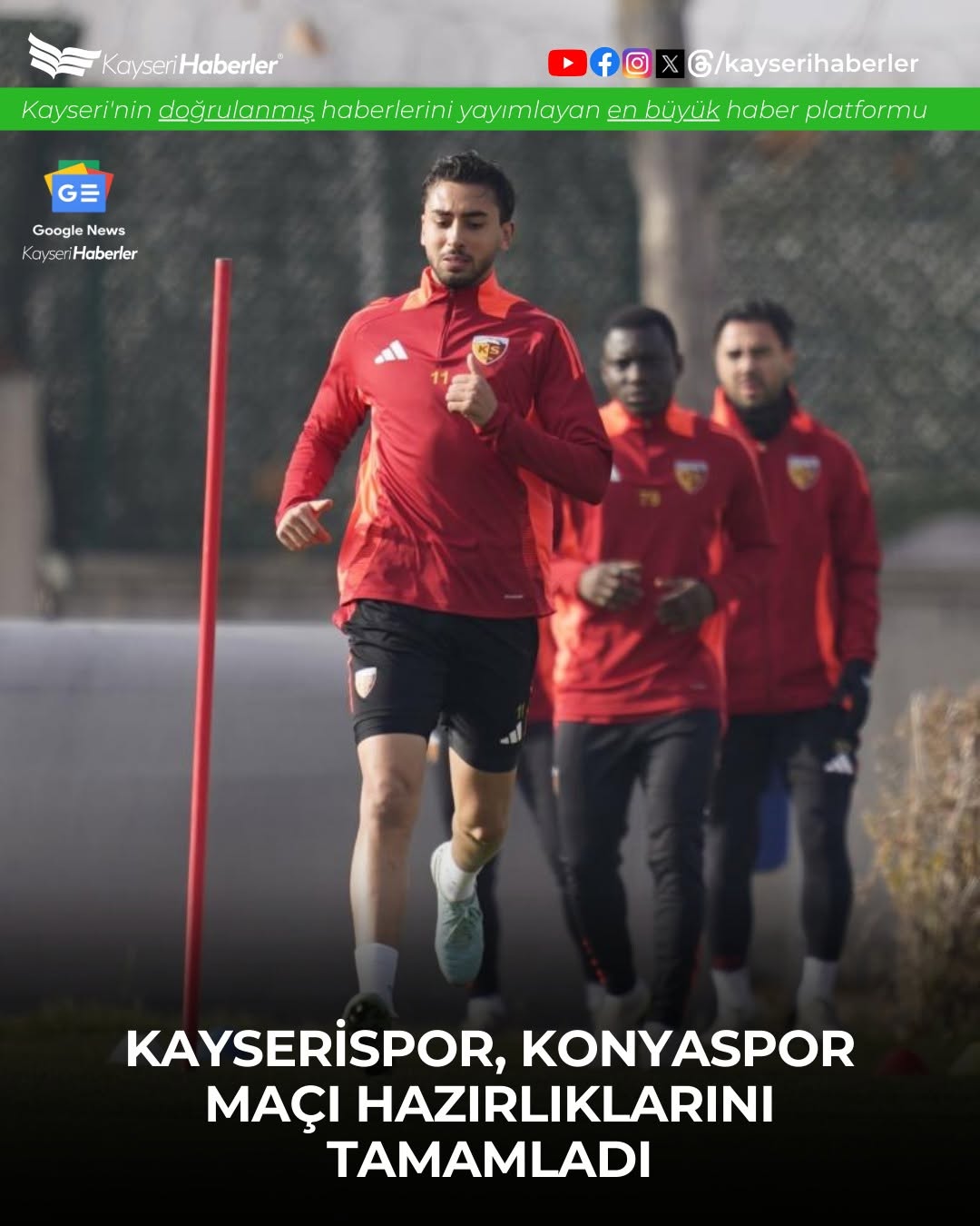Kayserispor, Konyaspor Maçı Öncesi Deplasman Yolculuğuna Çıktı