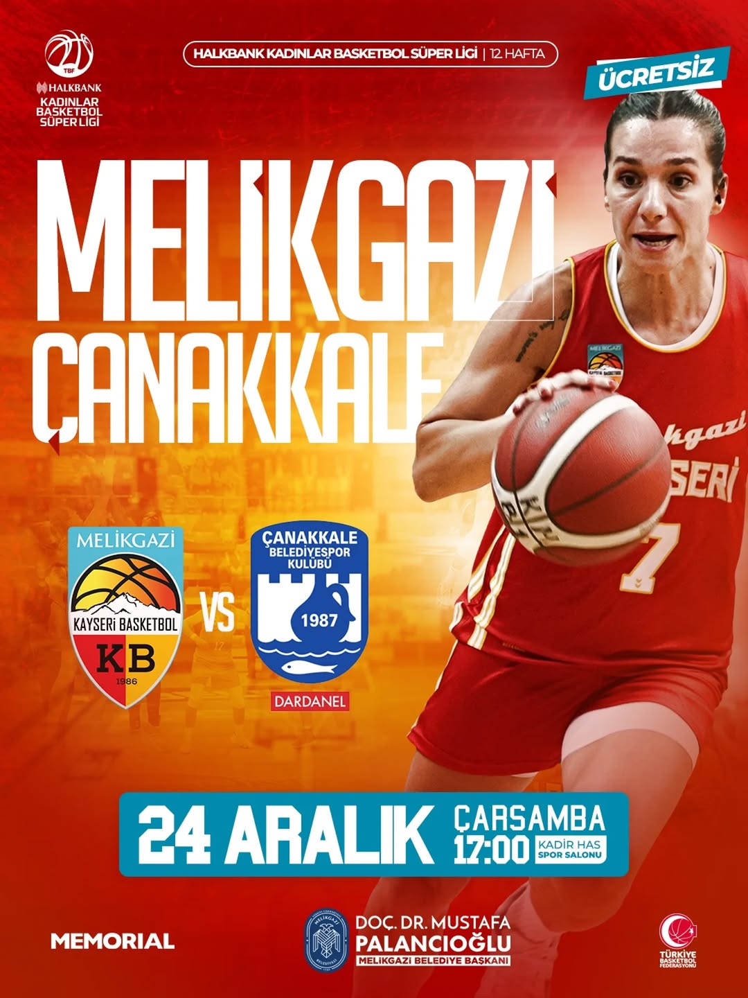 Melikgazi Kayseri Basketbol, Çanakkale Belediyespor ile Sahne Alacak