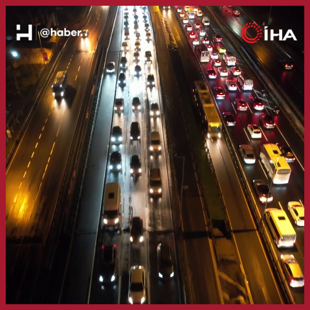 İstanbul'da Trafik Yoğunluğu Yüzde 90'a Ulaştı