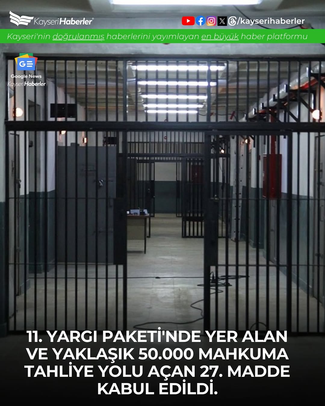 Yargı Reformu Paketi'nde Önemli Değişiklik: 50.000 Mahkuma Tahliye Yolu Açıldı