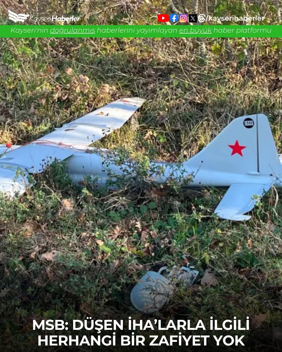 Kayseri'deki İHA Olaylarına İlişkin Milli Savunma Bakanlığı'ndan Açıklama: Hava Sahası Güvende