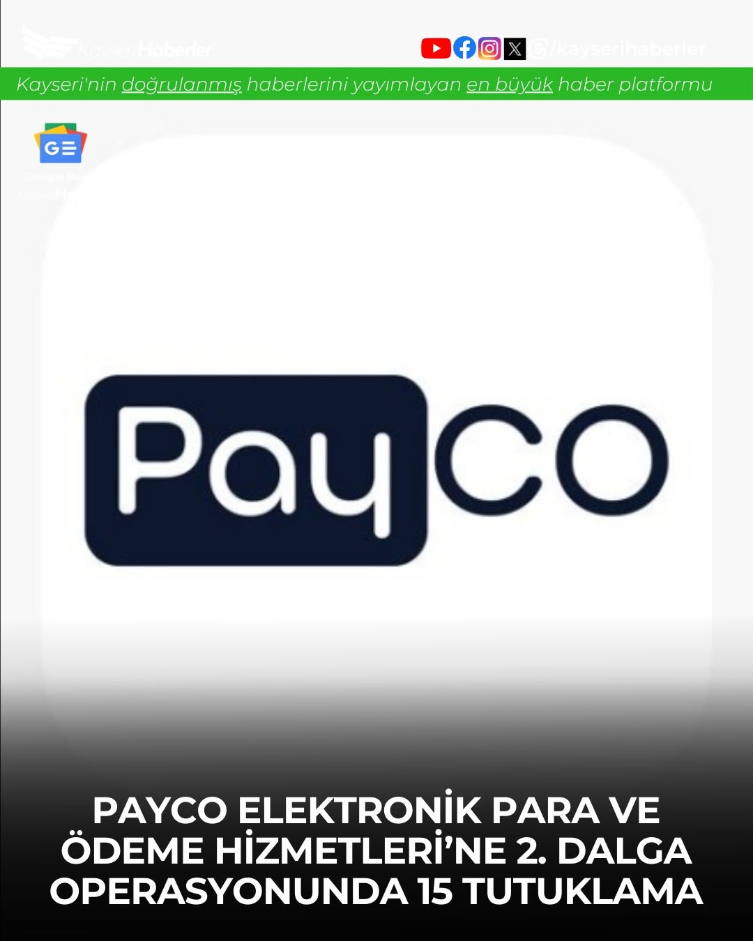 Kayseri'de PAYCO Operasyonu: 28 Şüpheli Gözaltına Alındı, 15 Kişi Tutuklandı ve 620 Milyon TL'lik Varlığa El Konuldu