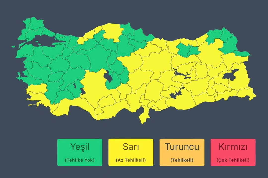 31 Aralık Tarihli Meteoroloji Uyarısı: Yoğun Kar Yağışı ve Fırtına Bekleniyor