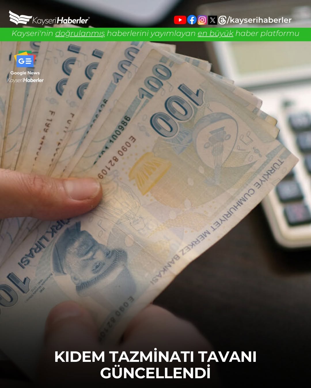 Kıdem Tazminatı Tavanı Yeni Yılda 63.948 TL'ye Yükseldi