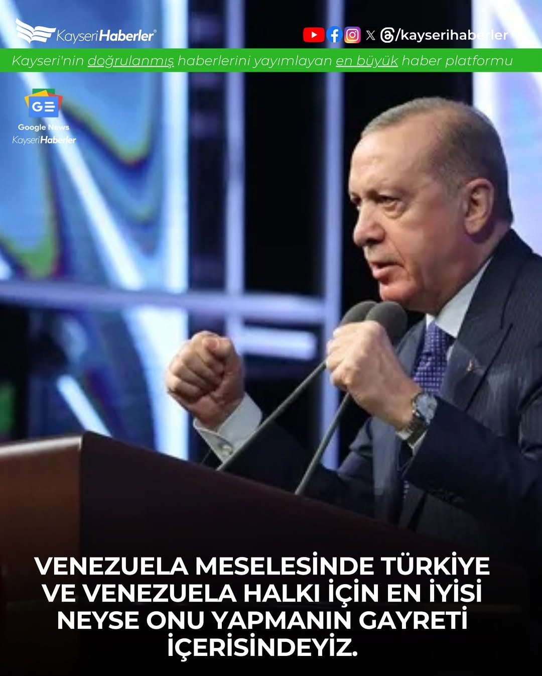 Türkiye, Venezuela'daki Gelişmelerde Halkın Yanında