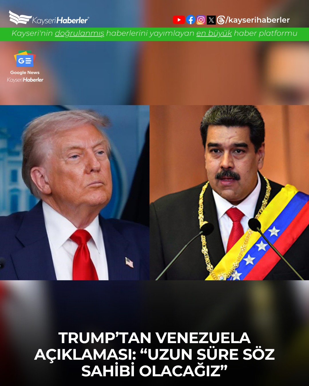 Trump'tan Tartışma Yaratacak Venezuela Açıklaması: