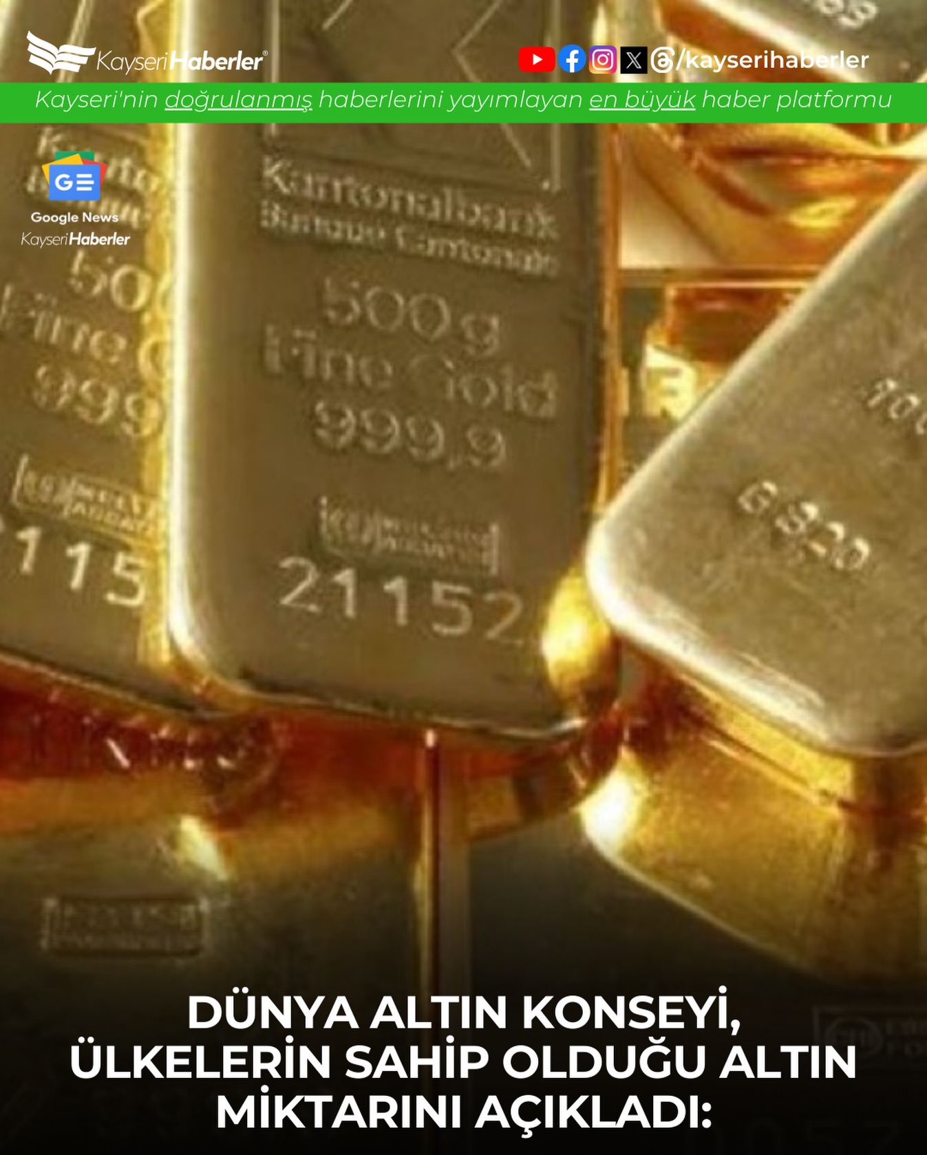 Ülkelerin Altın Rezervi Açıklandı: ABD Açık Ara Lider