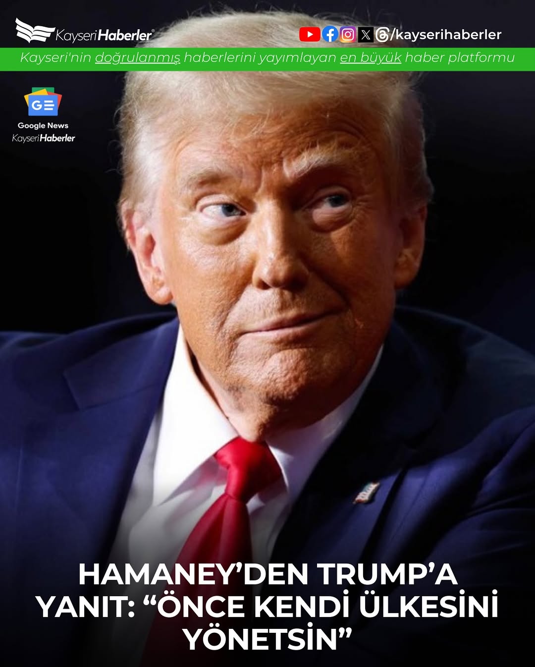Trump ve Hamaney'den Sert Açıklamalar: Gösteriler Üzerinden Gerilim Tırmanıyor