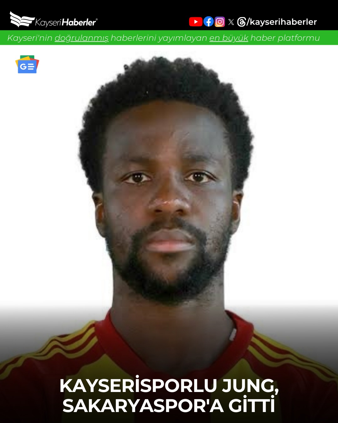 Kayserispor'dan Ayrılan Gideon Jung, Sakaryaspor'a Transfer Oldu