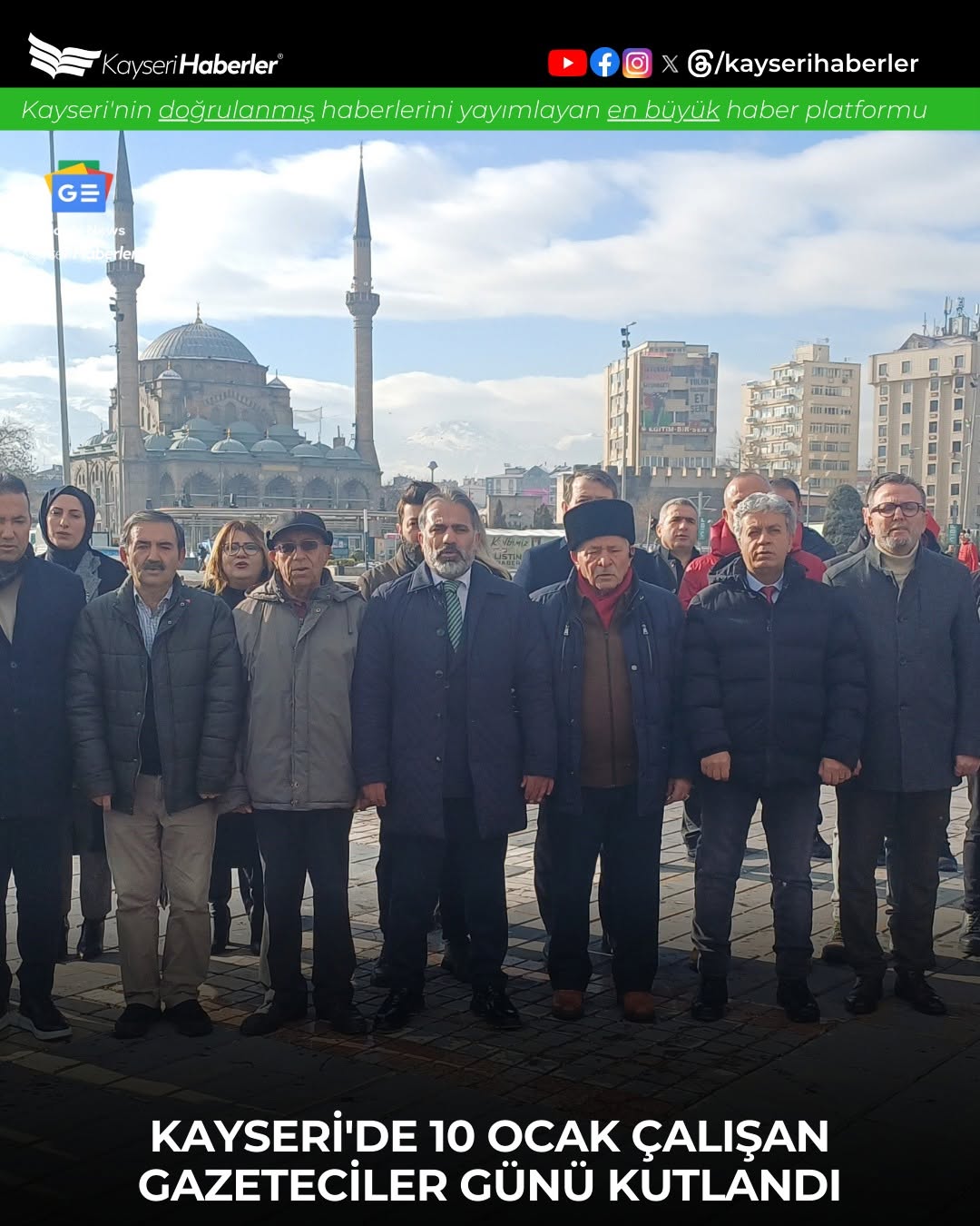 Kayseri'de 10 Ocak Çalışan Gazeteciler Günü Mesleki Sorunlara Dikkat Çekildi