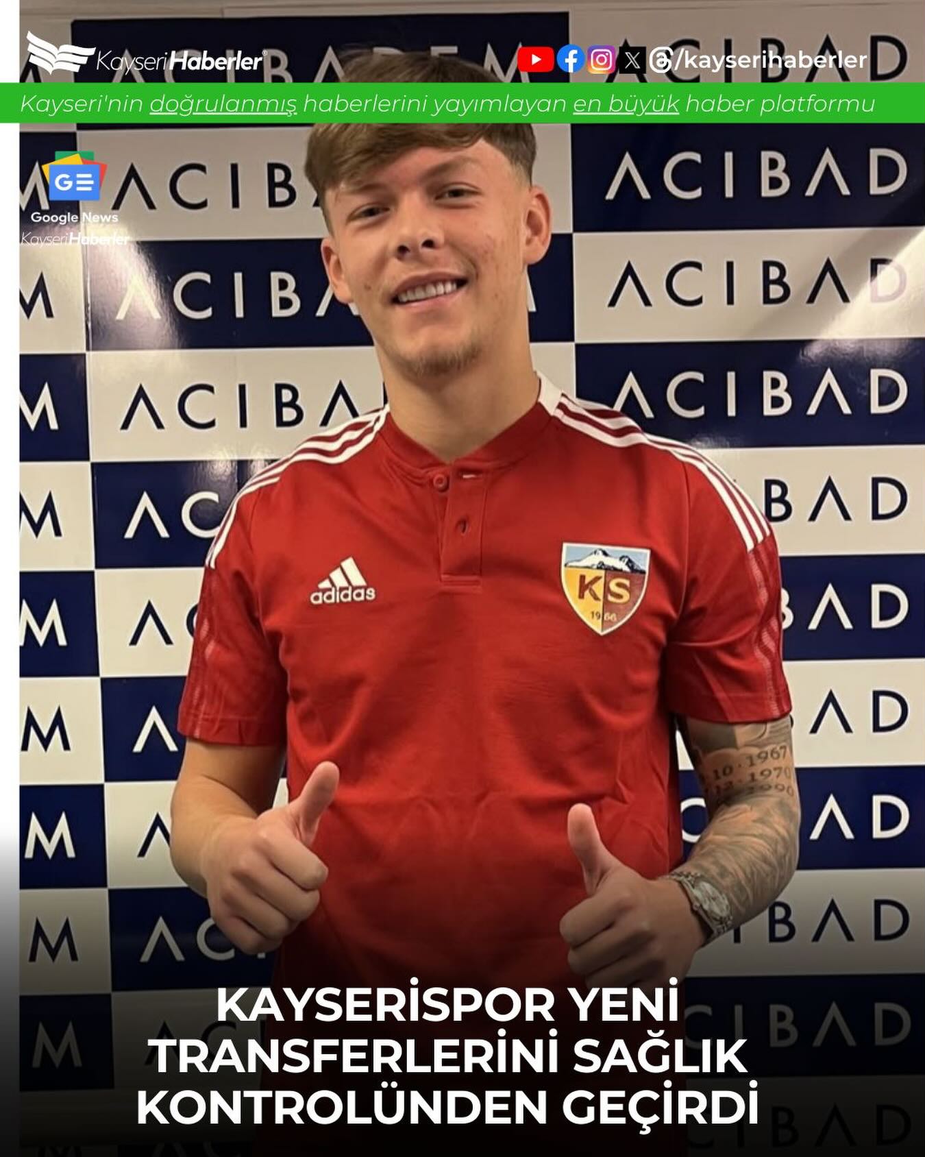 Kayserispor'un Yeni Transferleri Sağlık Kontrollerinden Geçti