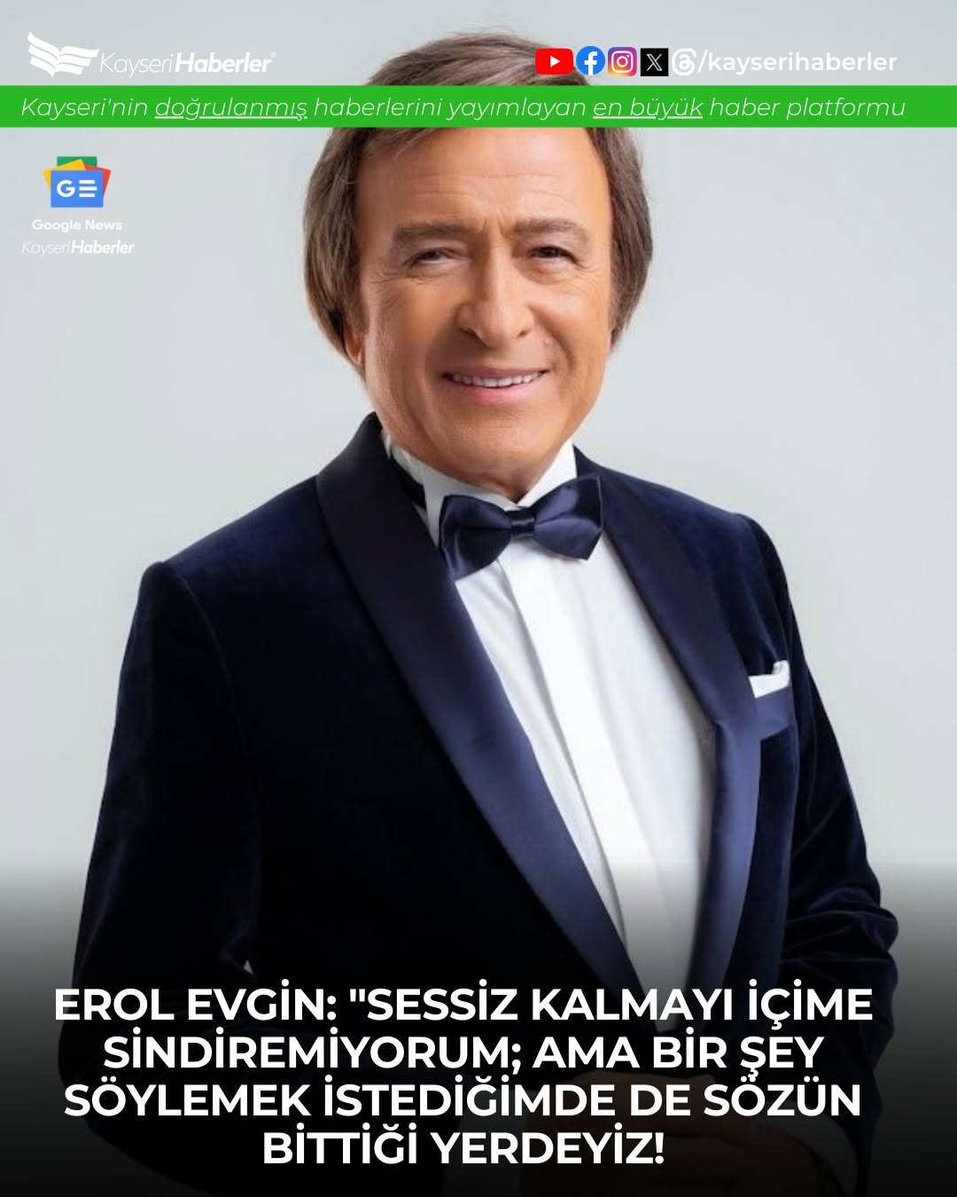 Erol Evgin'den Toplum Güvenliği Uyarısı: Sokaklar Artık Daha Güvenli Olmalı