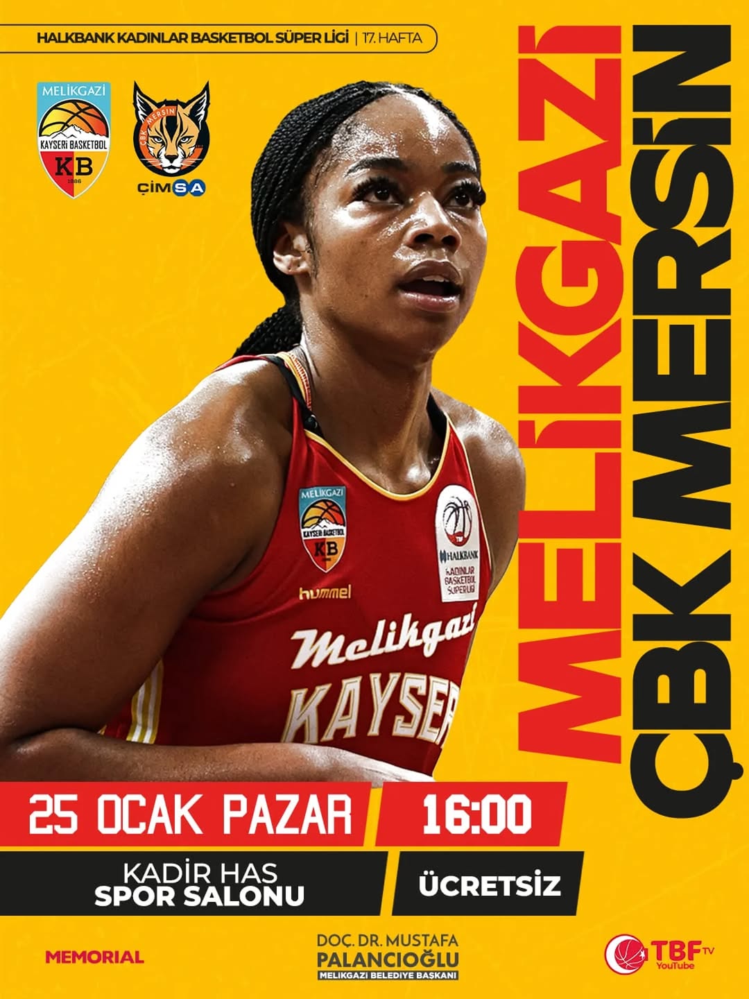 Kayseri'de Basketbol Heyecanı: Melikgazi Basketbol, Mersin Karşılaşmasına Hazır