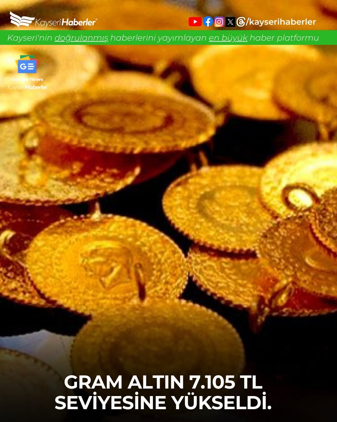 Gram Altın Fiyatı 7.105 TL Seviyesine Yükseldi: Uzmanlar Dalgalanma Uyarısı Yaptı