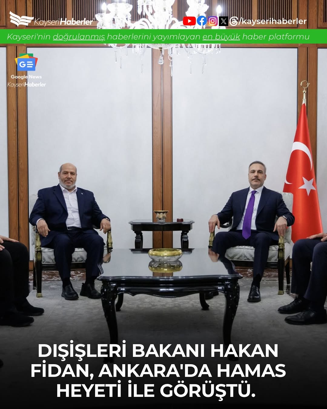 Türkiye, Hamas Heyetini Ağırladı: Gazze Görüşmeleri ve İnsani Durum Ele Alındı