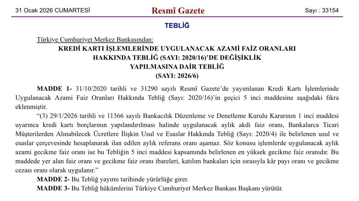 Bireysel Kredi Kartı ve İhtiyaç Kredisi Borçlarına 48 Ay Vade İmkanı