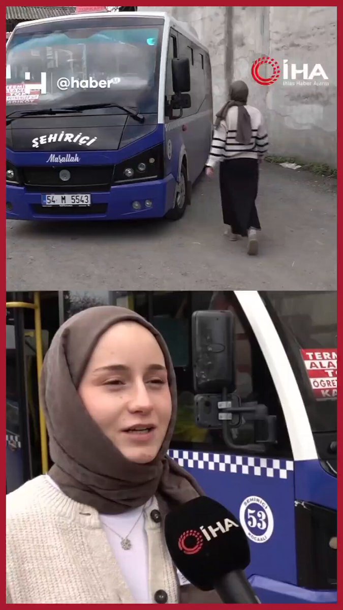 Sakarya'da Minibüs Şoförü Olan Genç Kadın: