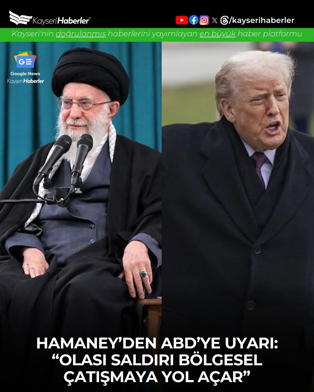 İran Lideri Hamaney'den ABD'ye Sert Uyarı: