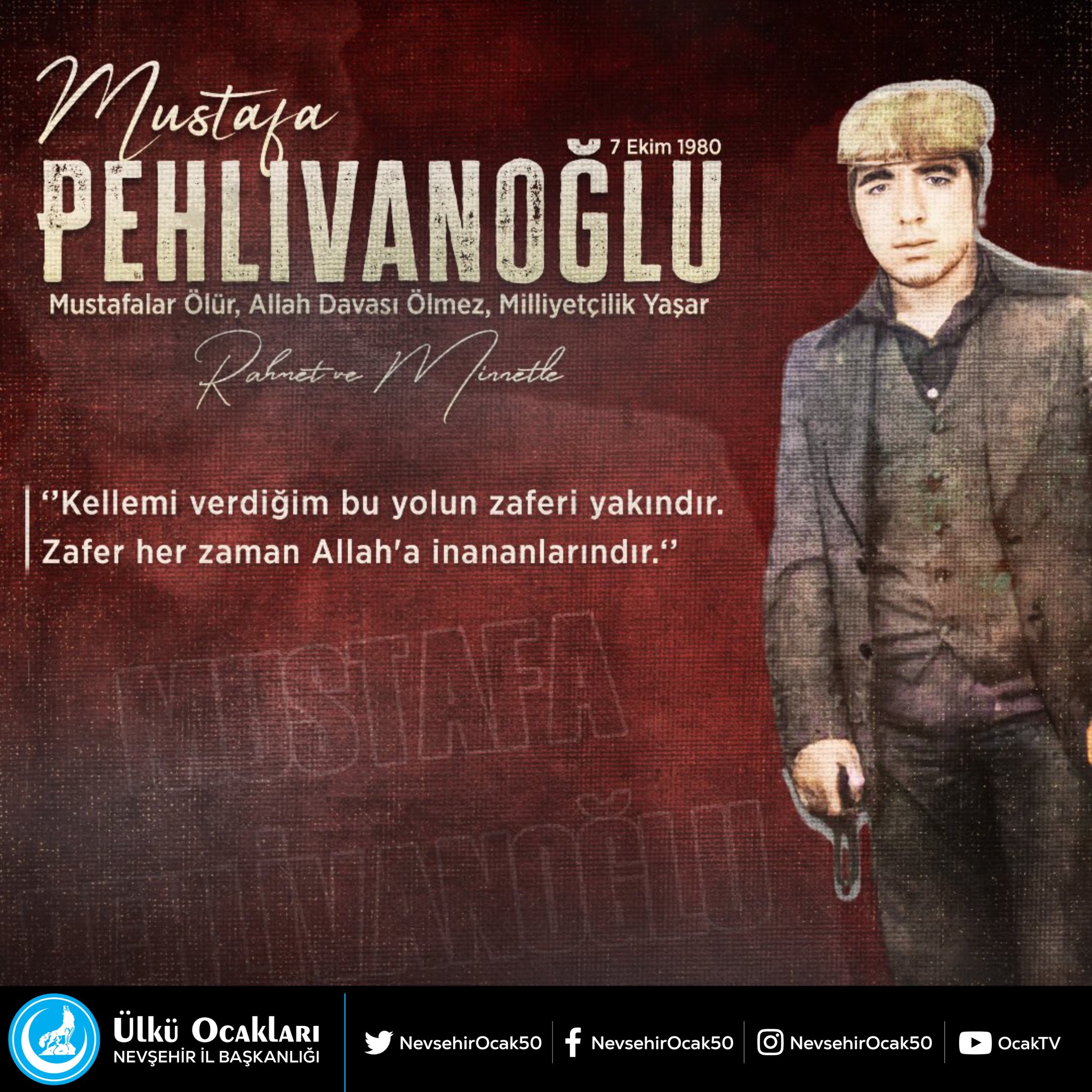 Ülkücü Şehit Mustafa Pehlivanoğlu Anıldı