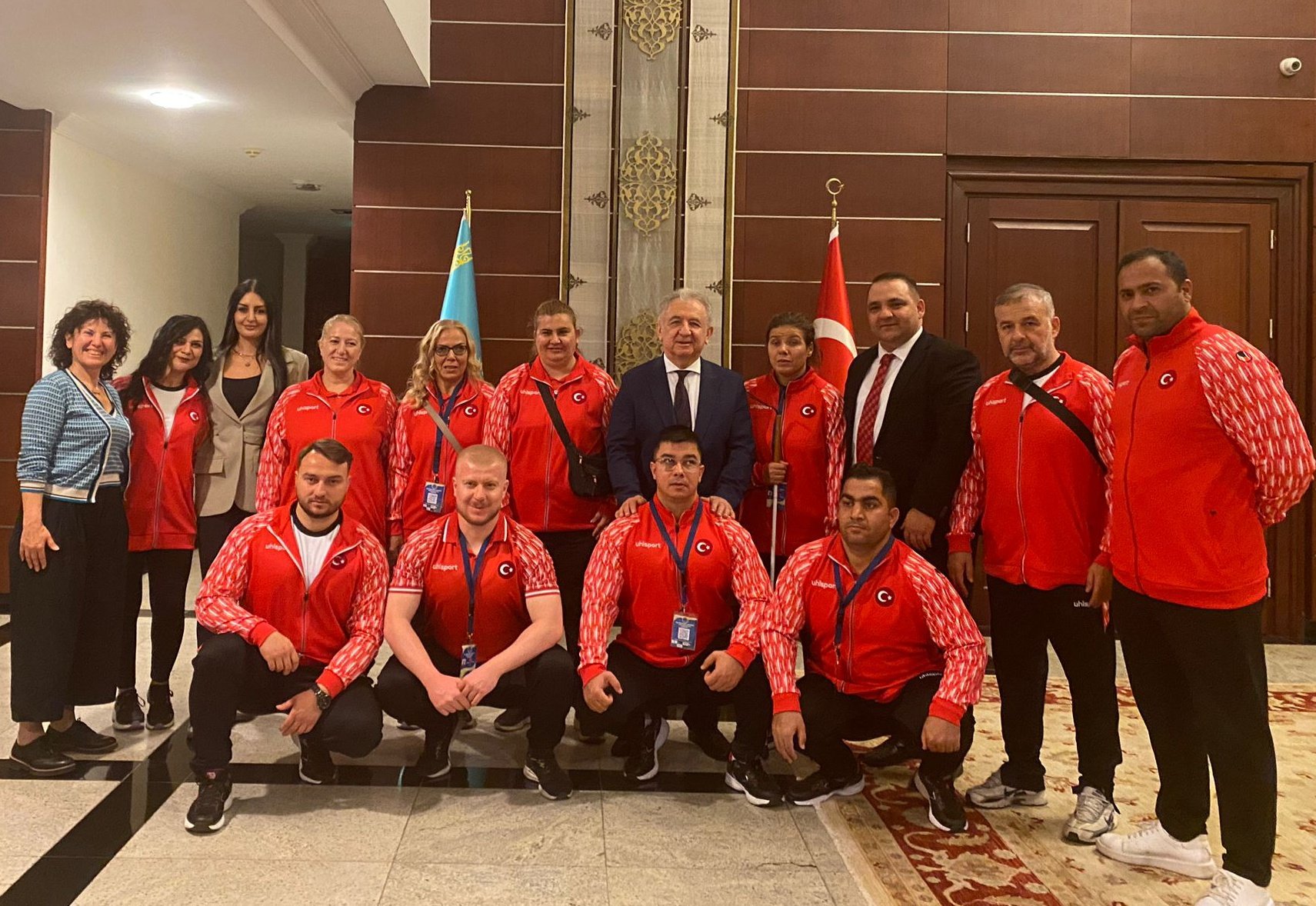 2024 IBSA Dünya Görme Engelliler Halter Şampiyonası için Türkiye Görme Engelli Milli Halter Takımı, Kazakistan'ın Astana şehrine hareket etti
