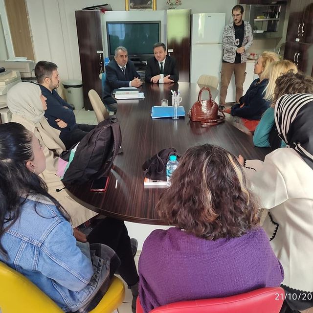 İlçe Milli Eğitim Müdürü Cevat Dervişoğlu, Mesleki ve Teknik Anadolu Liselerini Ziyaret Etti