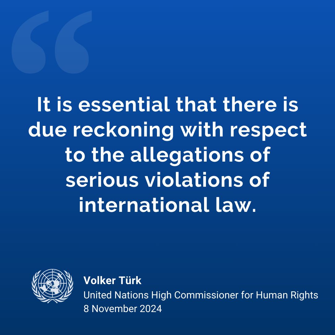 Birleşmiş Milletler İnsan Hakları Yüksek Komiseri Volker Türk'ten Önemli Açıklama