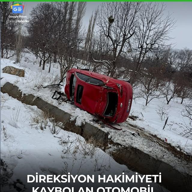 Kayseri Yahyalı'da Kaza: Direksiyon Hakimiyeti Kaybolan Araç Takla Attı