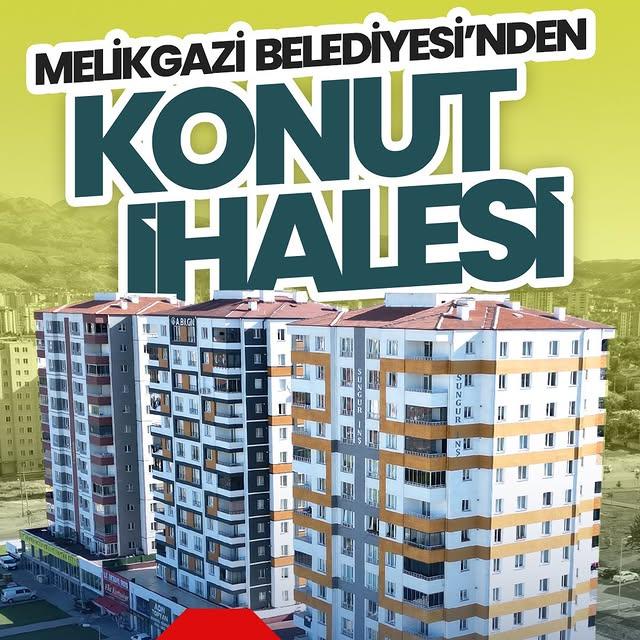 Melikgazi Belediyesi'nden Daire Satış İhalesi
