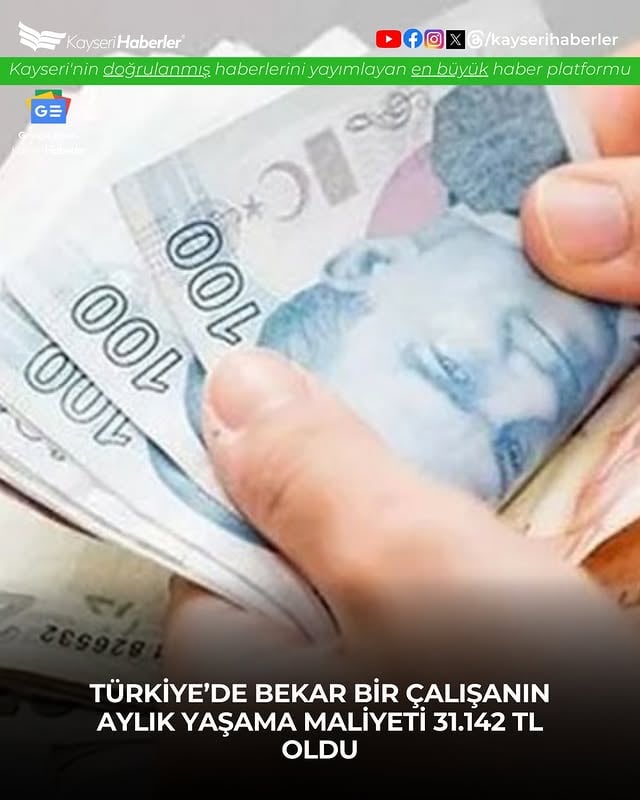 TÜRK-İŞ: Bekar Çalışanın Aylık Yaşam Maliyeti 31 Bin 142 TL'ye Yükseldi