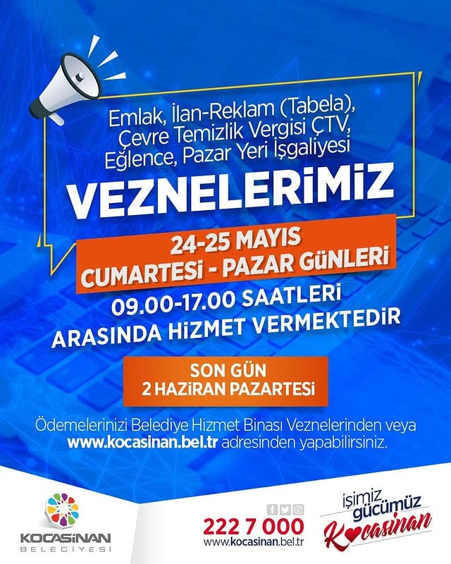 Kocasinan Belediyesi Vergi Borçları Ödeme Süresi Uzatıldı