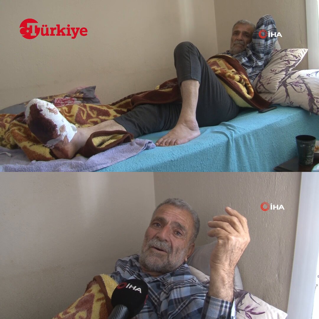 İzmir'de Şeker Hastalığı Nedeniyle Ayağındaki Yara Yüzünden Yardım Çağrısı