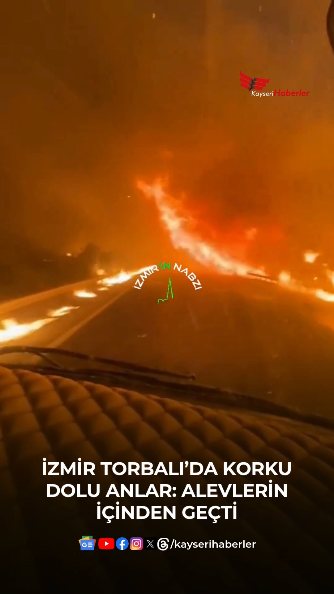 İzmir Torbalı'da Yolda Yangın: Sürücüler Zor Anlar Yaşadı