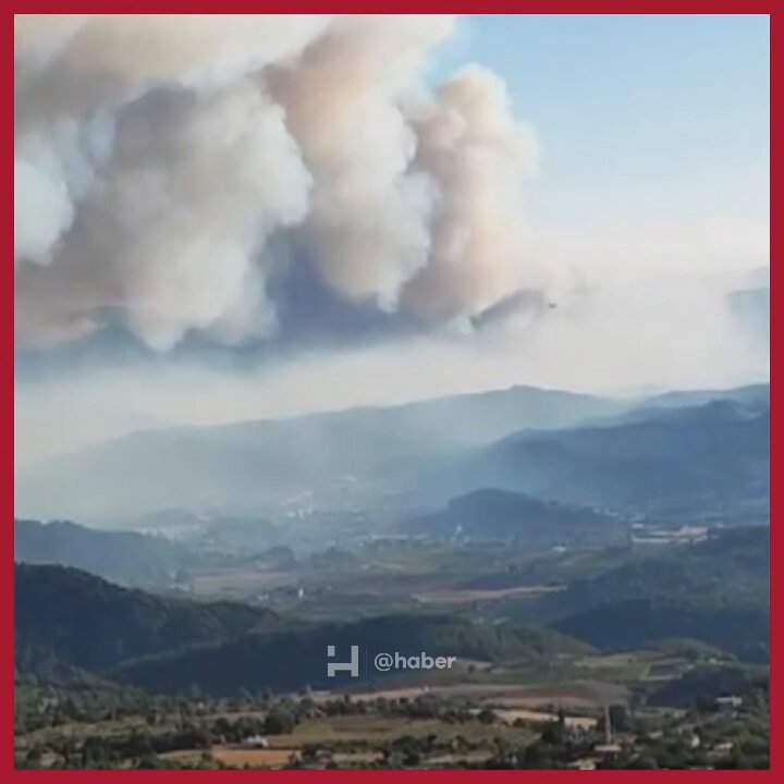 Suriye'deki Orman Yangını Hatay'a Ulaştı