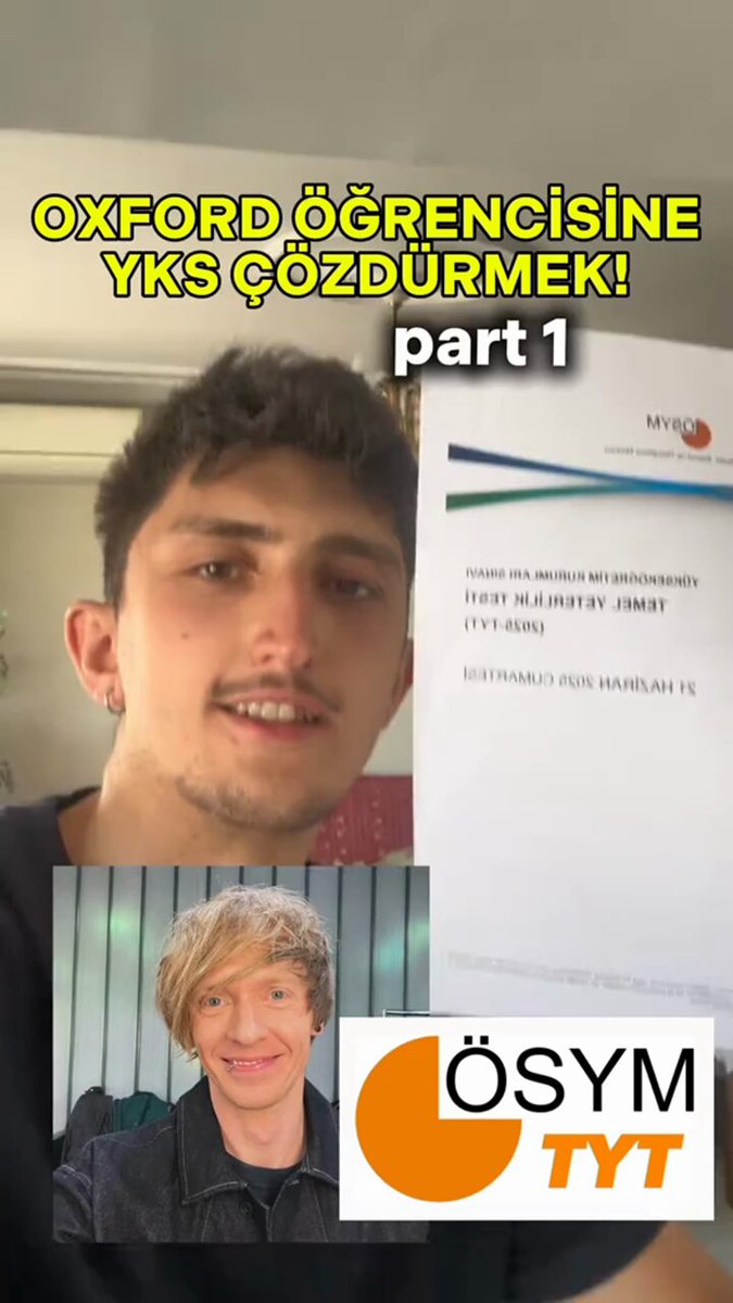 YKS'de Oxford Matematikçi Tom'un Performansı Düşük Kaldı