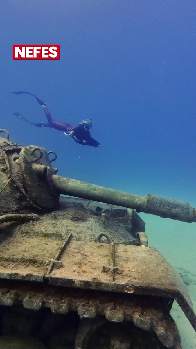 Şahika Ercümen, Zafer Bayramı'nda Batık Tanka Bayrak Dikti