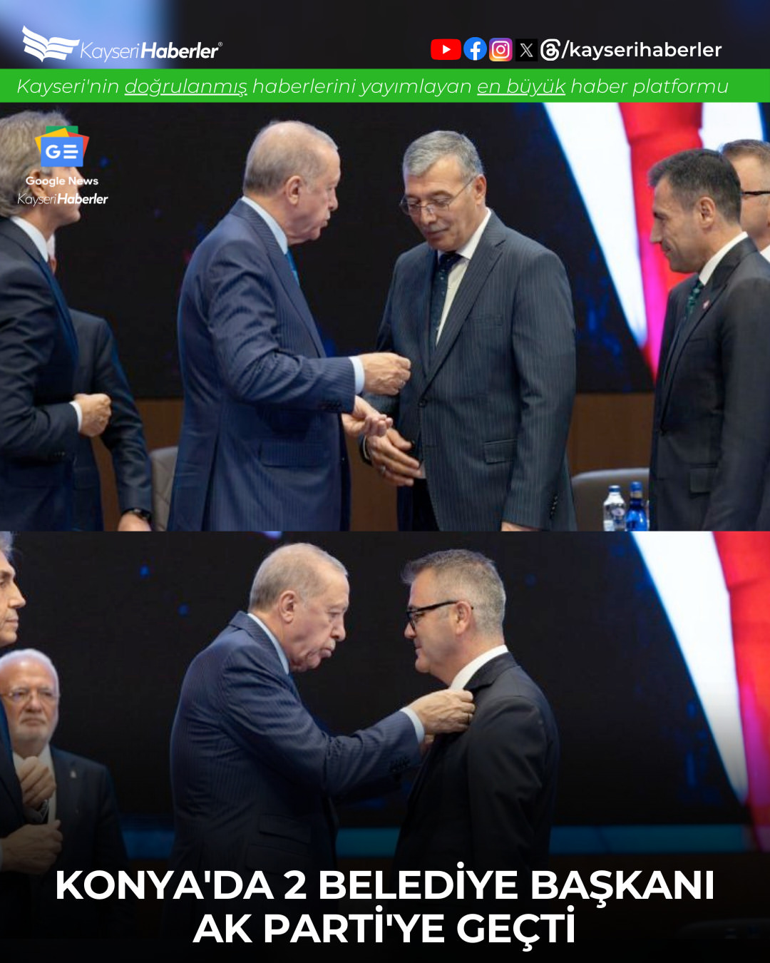 Kayseri'de AK Parti'ye Belediye Başkanı Transferi