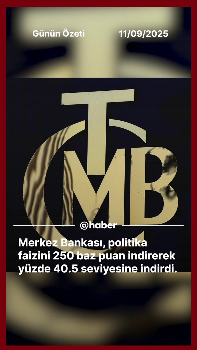 11 Eylül 2025 Günü Politika Gündemi