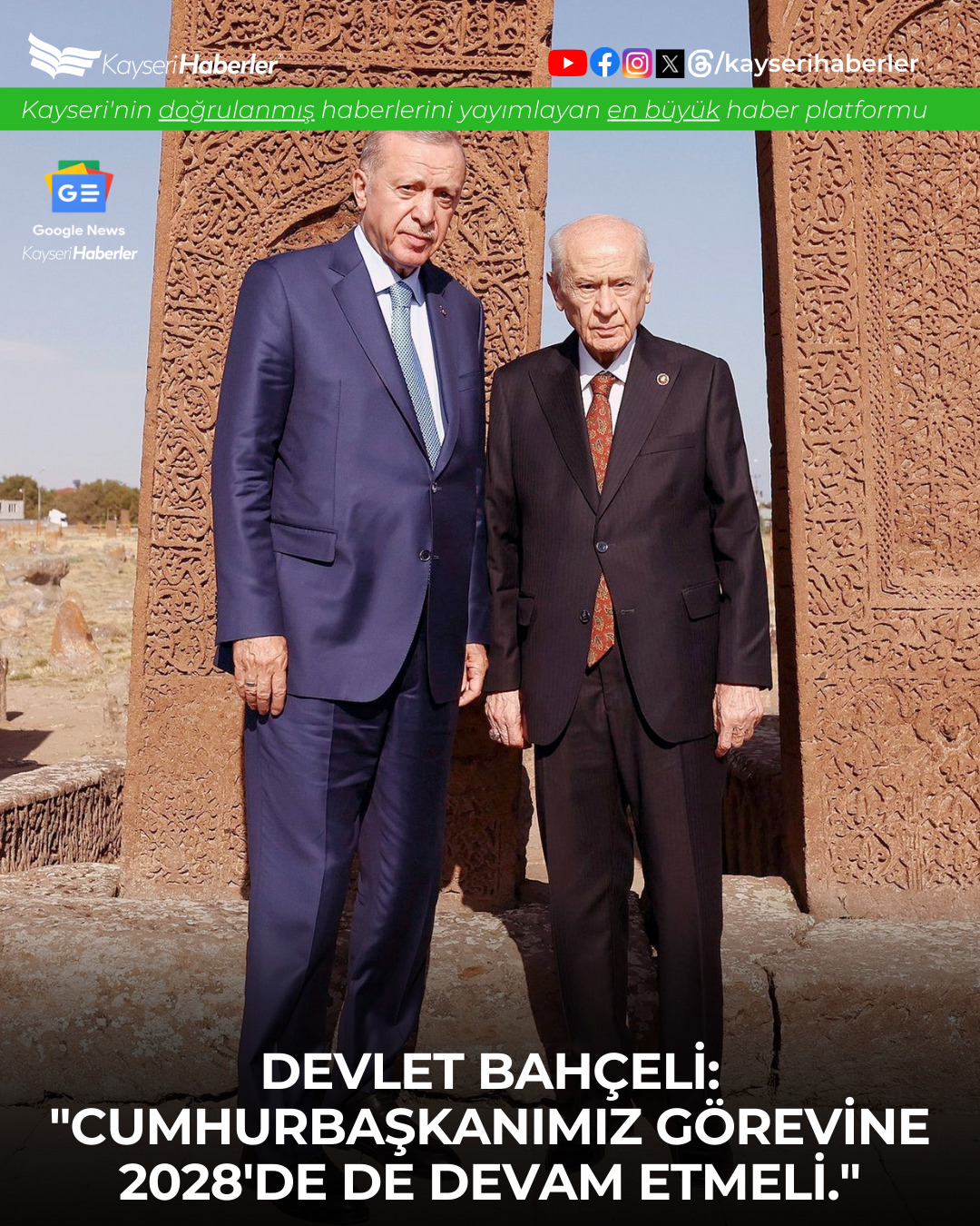 Devlet Bahçeli'den Cumhurbaşkanı Erdoğan'a Destek: 2028'de Görevine Devam Etmeli