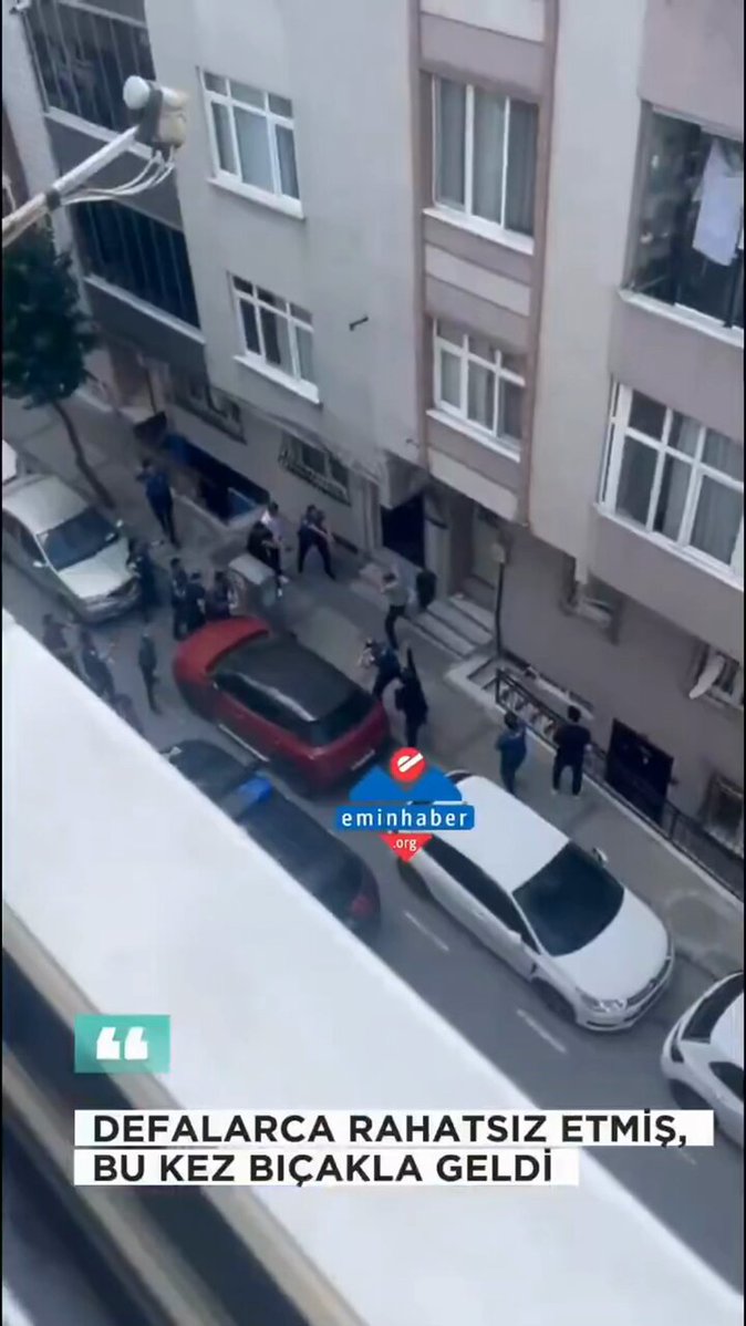 İstanbul'da Eski Eşi Tehdit Eden Şahıs Polise Saldırdı