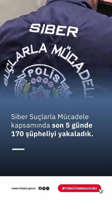 Siber Suçlarda 5 Günde 170 Şüpheli Yakalandı: 341 Milyon TL'lik Suç Geliri Ele Geçirildi