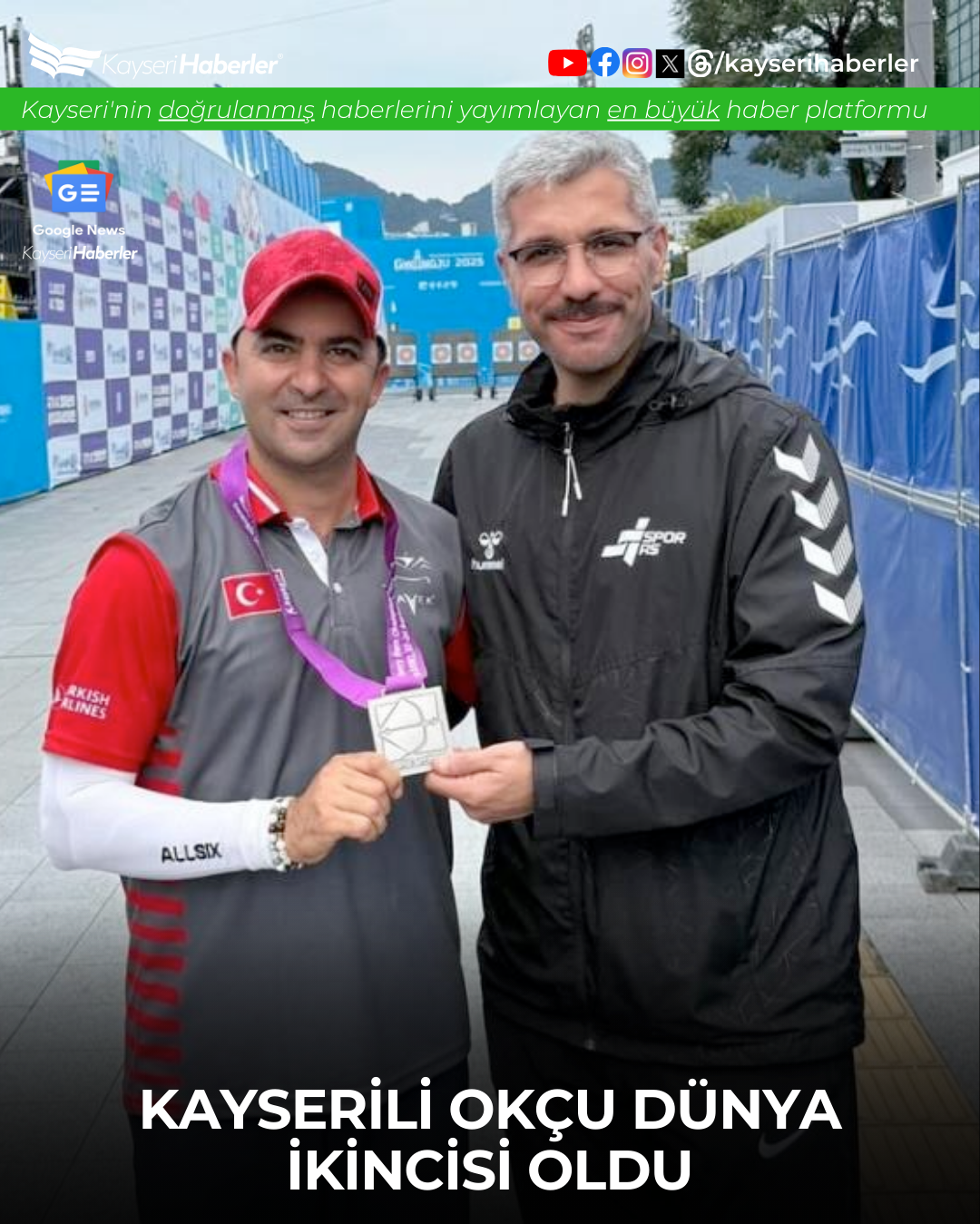 Kayserili Paralimpik Okçu Kenan Babaoğlu Dünya İkincisi Oldu