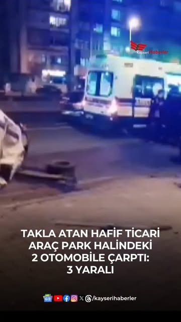 Kayseri'de Trafik Kazası: 3 Yaralı