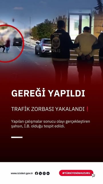 Trafikte Taşlı Saldırı Gerçekleştiren Sürücü Yakalandı